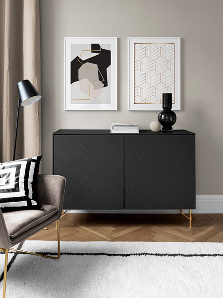 Poster in Gold und Silber